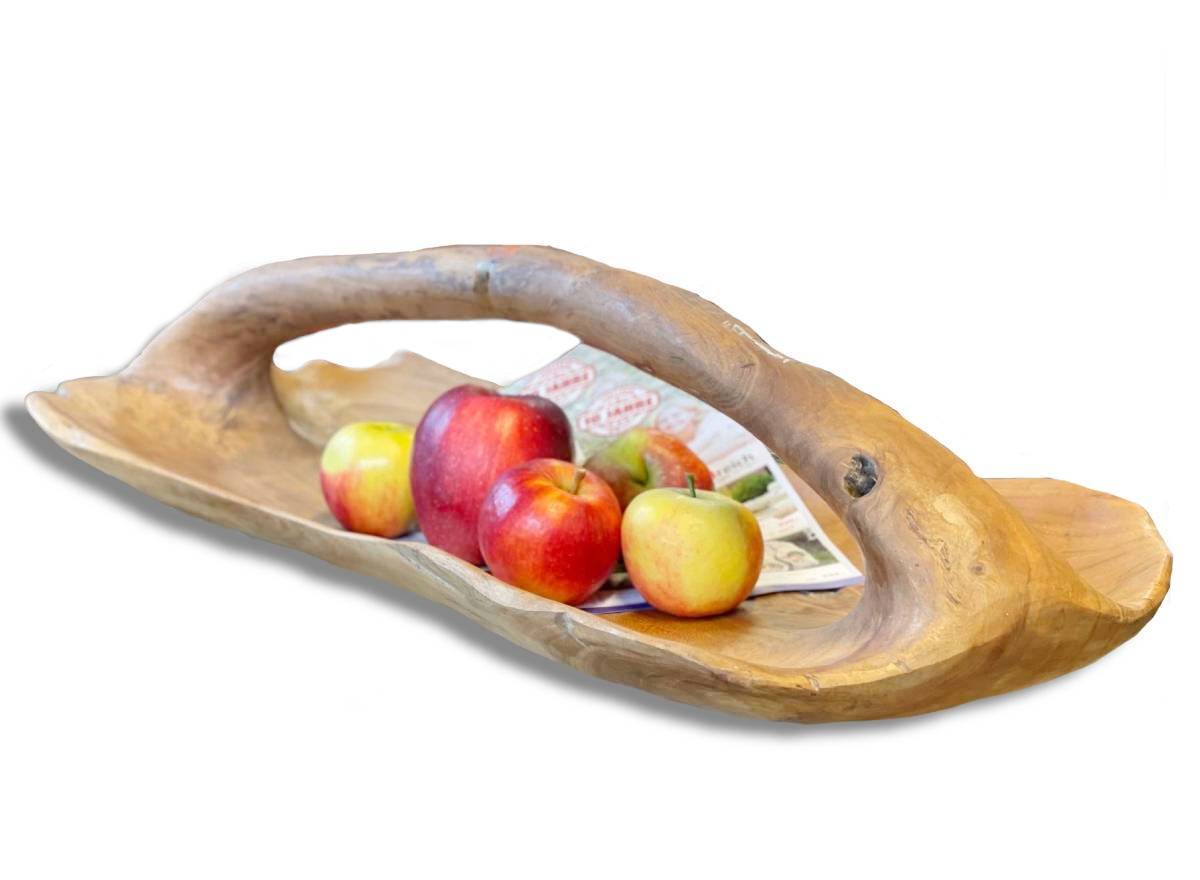 Teakholschale mit Hänkel