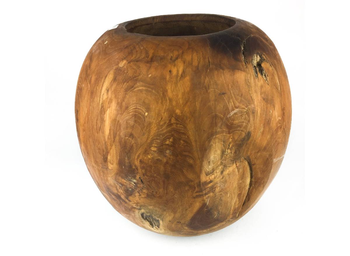 Teakholz Vase 1